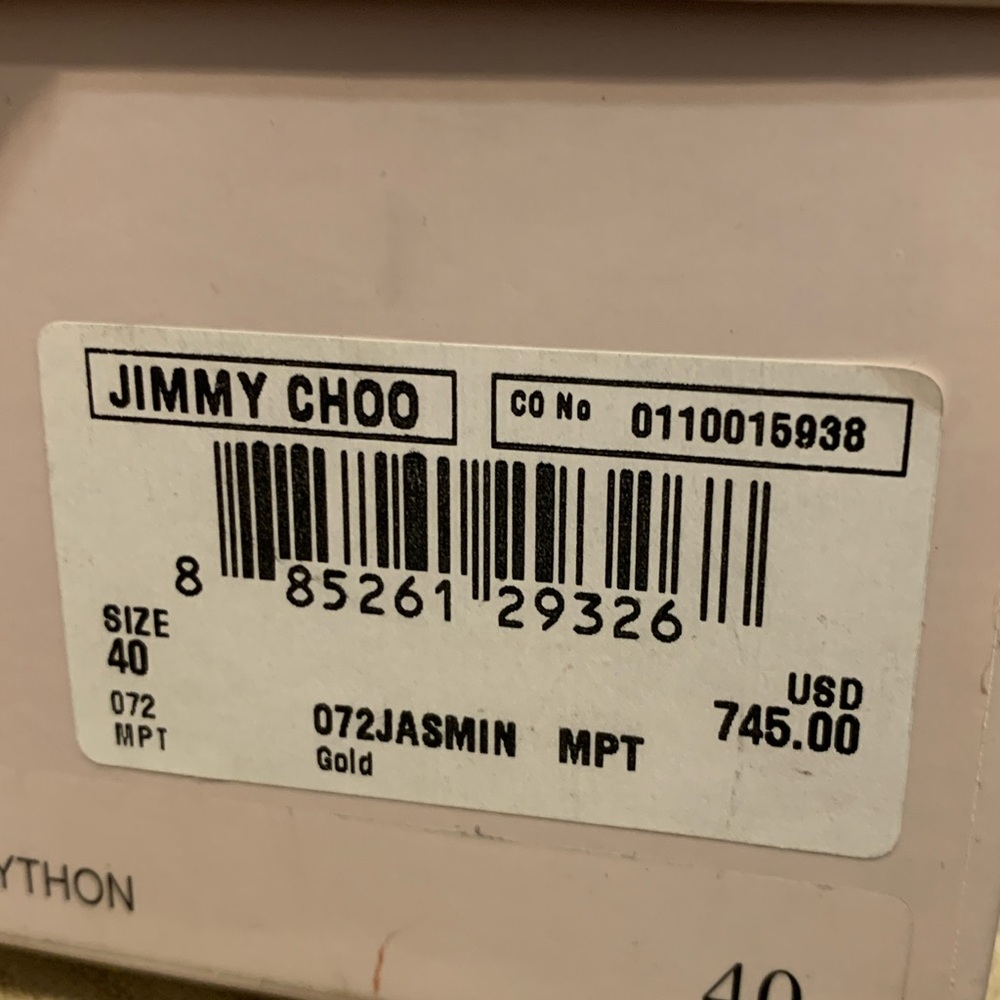 NIB ***Jimmy Choo Python sandals *** - Picture 7 of 8